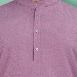 vebnor Men Solid Jacquard Straight Kurta-picture-46