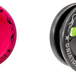 Plastic Figid High Speed Yoyo with Bearing (Pink and Black) Pack of 2-34