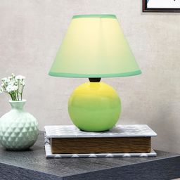 homesake Modern Small Ceramic Table Lamp, Classic Desk lamp for Bedroom, Farmhouse, Round Table Lamp-picture-10