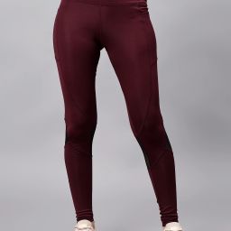 Solid Women Maroon Tights-image-99