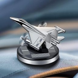 Solar Powered Rotating Jet Plane CAR Air Freshener Metal Solar Jet Air Purifier-image-72