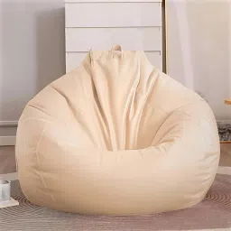 XXXL Faux Leather Bean Bag Filled with Beans | Ready To Use Teardrop Bean BagWith Bean Filling-20