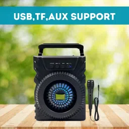 Clairbell 301 (PORTABLE BLUETOOTH SPEAKER) with Karaoke Mic, 6Hrs Playtime RV448 5 W Bluetooth Laptop/Desktop Speaker-image-9