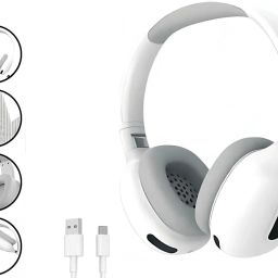 Good Quality Superior Sound Wireless Comfortable Fit with Type-C Cable Bluetooth & Wired Headset-image-22