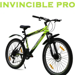 INVINCIBLE PRO 21 SPEED /Hardtail 26 T Mountain 21 Gear Green 26 T (inch) Mountain Cycle-11