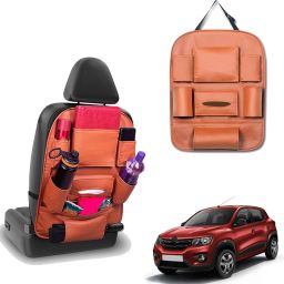 Peepsstore pack of 1 Tan,Orange colour car organizer bags for Kwid 2015 Car Multi Pocket-image-34