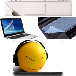 SDM 4in1 Combo of (attitude esmily)Laptop Skin with Palmrest Skin, Laptop Screen Guard and Key Guard for All Laptop - Notebook Combo Set Combo Set-image-4