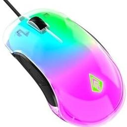 RGB wired transparent mouse Wired Ambidextrous Optical Mouse-18