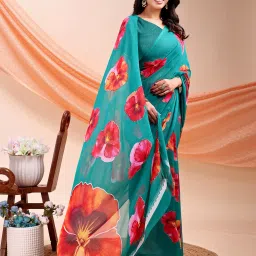 Printed Daily Wear Chiffon Saree-picture-13