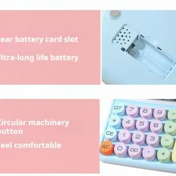 shikshapatri Mechanical Switch Calculator,12 Digit Large LCD Display,Basic Calculators Colorful Candy Calculator, Bubble Cute for Office, School, Automatic Sleep BasicCalculator image 3