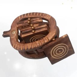 Classic Smooth Oval Wooden Coasters Coasters Serving Set-image-79