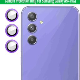 ZYXO Back Camera Lens Ring Guard Protector for Samsung Galaxy A54 5G [purple Metal Alloy Camera Ring with 9H Glass] Set of 1-image-94