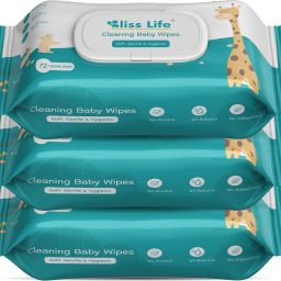 Baby Wipes With Aloe Vera, Vitamin E & Dermatologically Safe With Lid-image-12