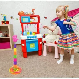 3 jokers 2 in 1 Ring Toss Game | Color Recognition Aim and Strike Game for Boys and Girls image 4