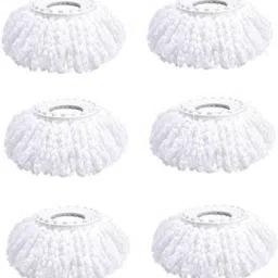 360 Rotating Magic Spin Microfiber Mop Head Refill Pack OF 6 Super Absorbent Ref Refill-image-60