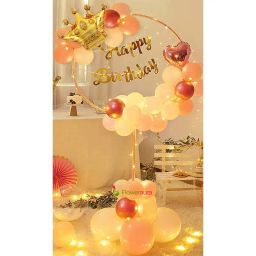 Pastel Pink Balloon Bouquet-35