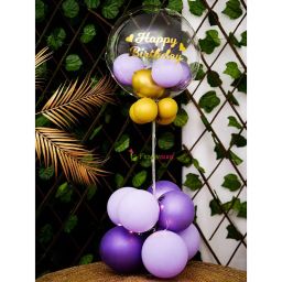 Purple Bday Balloon Bouquet-18