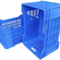 Plastic Multipurpose Rectangular 2 Storage Crates 54 x 36 x 29 CM Heavy Duty Crate Storage Basket-image-24