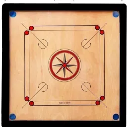 Gloss Finish Medium size Carrom Board with Coins, Striker & Powder Size 66.04 cm Carrom Board-28
