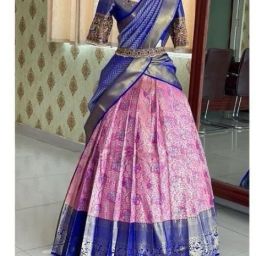 Self Design Semi Stitched Lehenga Choli-image-8
