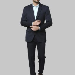 Men 2SB 2PC NOTCH STND. - SUPER SLIM Solid Suit-8