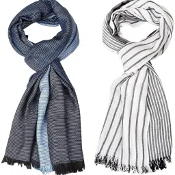 Self Design Pure Cotton Men Multicolor Stole-29