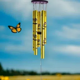 22 inch OM Wind Chime for Home Postive Energy- Charming Bells Aluminium Windchime-image-8