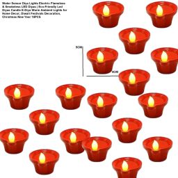 Water Sensor LED Diya – Pack of 6 Plastic (Pack of 18) Table Diya Set-image-90