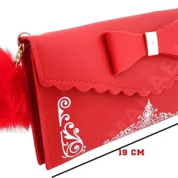 mahabal Casual, Formal, Party Red Clutch - Regular Size image 5