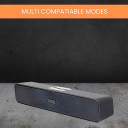 SACRO Bluetooth (PORTABLE HOME TV SOUNDBAR) Dynamic Thunder Sound, 2400mAh BatteryX486 20 W Bluetooth Soundbar-image-2
