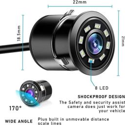 Motopex Car Rear View Back Camera, 170 Wide Angle Full HD Parking Assistance Reverse-09 Wired Sensor Security System image 3