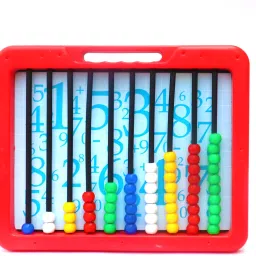 flyhigh 2 In 1 Counting Slate Abacus & Black Board On The Back For Kids image 2