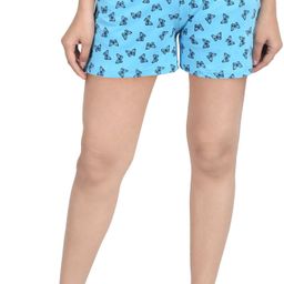 houseofcommon Printed Women Blue Regular Shorts-picture-33