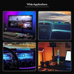 RHONNIUM RGB Music Sensing Light Bar 32 Bit Rhythm Light Smart Sensor Light image 4
