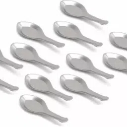6Piece Stainless Steel Set for Tea, Coffee, Sugar, Condiments & Spices Disposable Stainless Steel Table Spoon Set-17