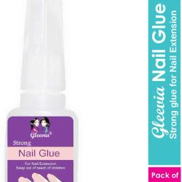 Nail Glue For Artificial Nail/ False Nail Extensions / Waterproof Nail Adhesive Bottle with Brush Acrylic nails Professional Nail Art Gum Fake Nails Extension 10gm (Pack of 2)-11