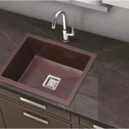 24x18 Quartz Granite Singel Bowl Sink Choco Brown Vessel Sink-image-42