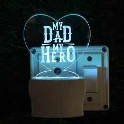 Multicolour 3D ”My Dad My Hero ” Beautiful Colour Changing Lamp for Gift/Decor Night Lamp-20