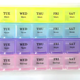 28-day Pill Medicine Organizer Reminder Storage Box for 28 Days or 4 Weeks Pill Box-9