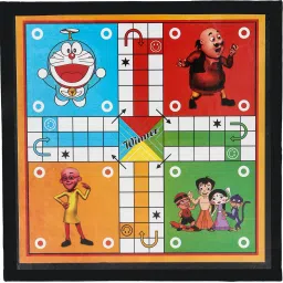 koel 4 in 1 Wooden 12*12" Checker & Chess | Ludo & Snake | Checker Token Chessmen | 32 cm Chess Board image 5