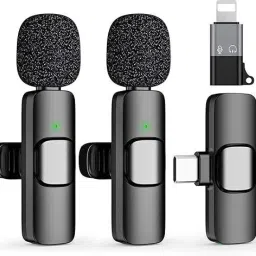 Fynzo k9 Wirelees mic with type c and ios pin Camera Microphone-26