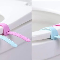 Pack of 4 Accessories, Toilet Seat Lifter Lid Handle Toilet Seat Lifting Band Custom Fit Toilet Seat Lid Lock-16