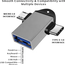 WRENS USB Type C, Micro USB OTG Adapter image 3