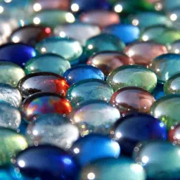 Round Shape Polished Glass Pebbles Stone For Glass Filler Aquarium Vase Fillers Plant Pots Home Garden & Outdoor Decoration (Multi Colour, 500 grams) Polished, Regular, Painted Round Fire Glass Pebbles-image-74