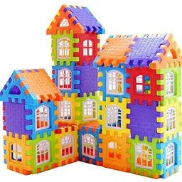 aexoniz toys (HousePcs]Construction Block Play,Building Blocks Toy Set for Kids image 2