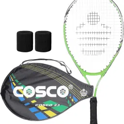 lawn tennis racket, tennis racket for junior, drive 23, 6 to 8 years, wrist band Multicolor Strung Tennis Racquet-image-32
