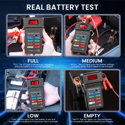 serplex 12V 24V Car Battery Tester with LED Indicator Digital Battery Tester image 4