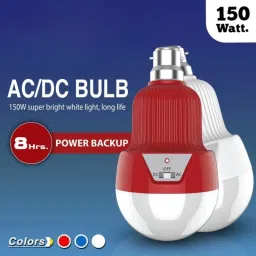 Lipzie 8-Hour Backup Emergency Light | Portable White LED for Power Cuts Smart Bulb image 3
