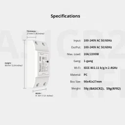 Ledgebit BASICR2- WiFi Wireless Smart Switch image 5