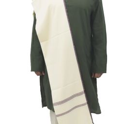 Sprha Wool Striped Men, Women Shawl-image-37